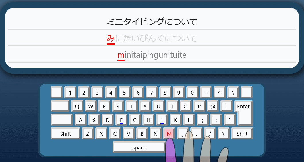 ミニタイピングはだれでも気軽にタイピング練習とフリック入力練習ができる無料のアプリケーションです。